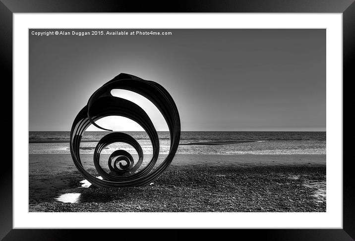   Mary's Shell, Cleveleys Beach Framed Mounted Print by Alan Duggan