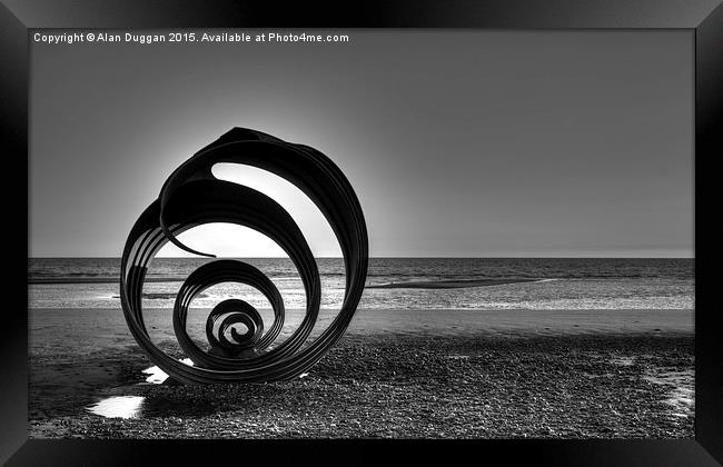   Mary's Shell, Cleveleys Beach Framed Print by Alan Duggan
