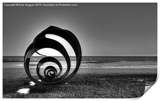   Mary's Shell, Cleveleys Beach Print by Alan Duggan
