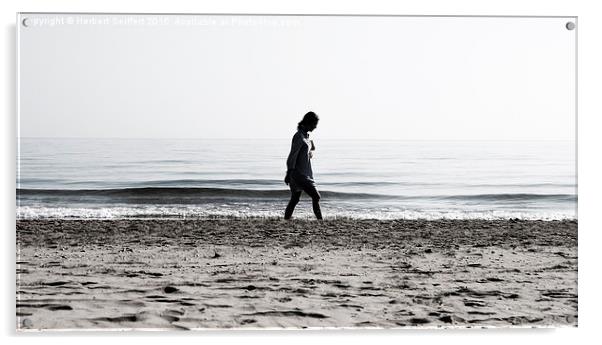  Walk on the beach Acrylic by DeniART 