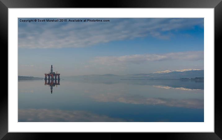  Intriguing Calm Cromarty Framed Mounted Print by Scott K Marshall