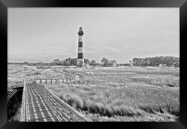  From The Waters Edge B&W Framed Print by Tom and Dawn Gari