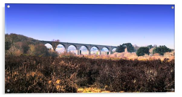  Carnon viaduct Acrylic by keith sutton