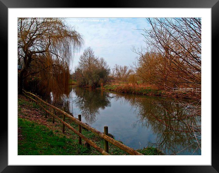 The Dorset Stour. Framed Mounted Print by Mike Streeter