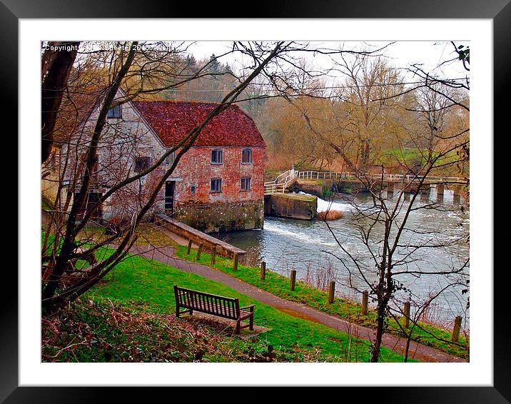  Sturminster Newton Mill. Framed Mounted Print by Mike Streeter