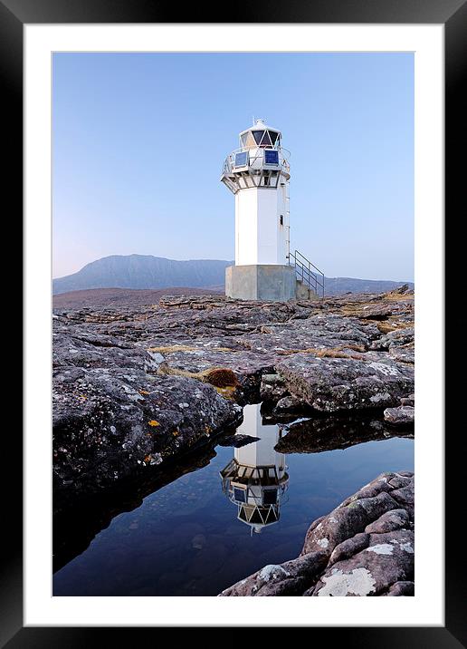 Rhue Lighthouse  Framed Mounted Print by Grant Glendinning