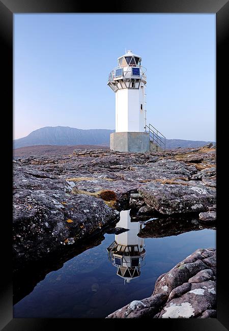 Rhue Lighthouse  Framed Print by Grant Glendinning