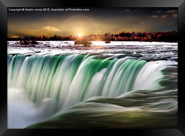  Niagara Glow Framed Print by K7 Photography