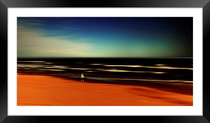  Lonely walk Framed Mounted Print by DeniART 