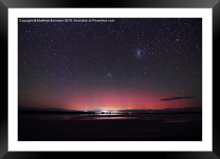 Aurora  australis the southern lights  Framed Mounted Print by Matthew Burniston