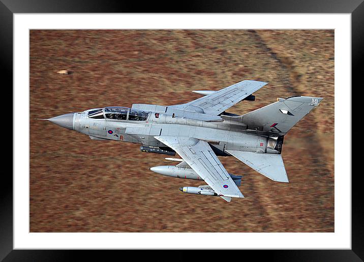  Tornado GR4 flying low Framed Mounted Print by Oxon Images