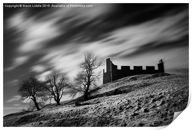 Hume Castle IR  Print by Gavin Liddle