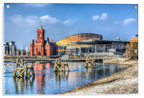 Cardiff Bay Acrylic by Steve Purnell