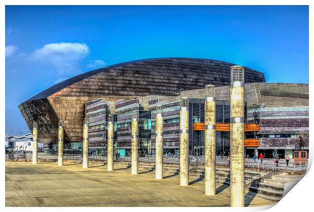 Wales Millennium Centre Cardiff Bay Print by Steve Purnell