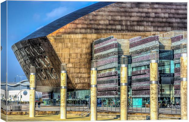 Wales Millennium Centre Cardiff Bay 2 Canvas Print by Steve Purnell