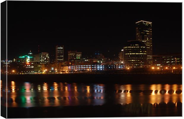 City lights Canvas Print by Ashley  Gruber