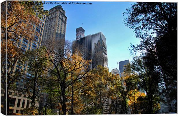 High-rise Manhattan Canvas Print by Matthew Bates