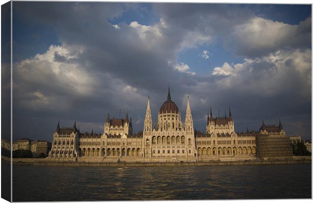 Budapest Parliment Canvas Print by Ashley  Gruber