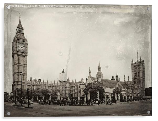 Big Ben Westminster Acrylic by Paul Fell