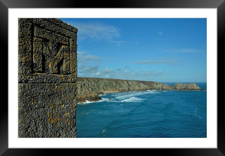  Minack Theatre Porthcurno view Framed Mounted Print by pristine_ images