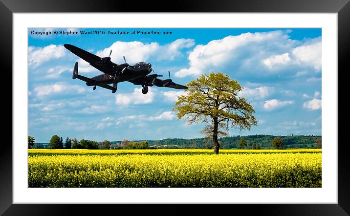  above the fields Framed Mounted Print by Stephen Ward