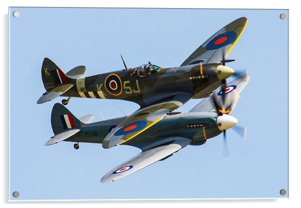  Spitfire Duo Acrylic by Oxon Images