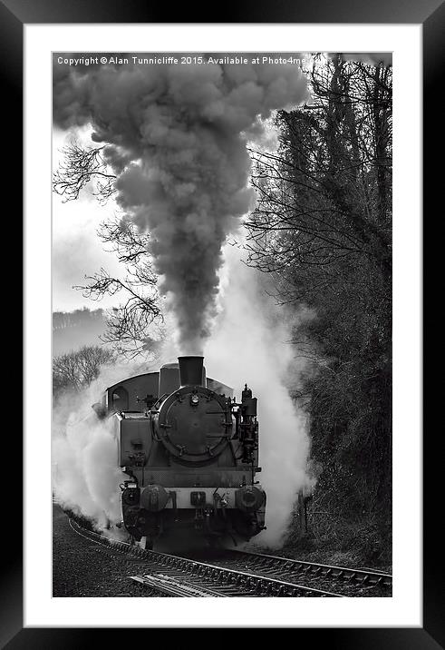  Letting off steam Framed Mounted Print by Alan Tunnicliffe