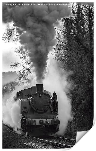  Letting off steam Print by Alan Tunnicliffe