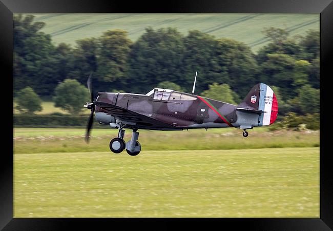 Curtiss Mohawk Framed Print by J Biggadike