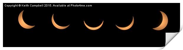  Solar Eclipse - 20/03/15 Print by Keith Campbell