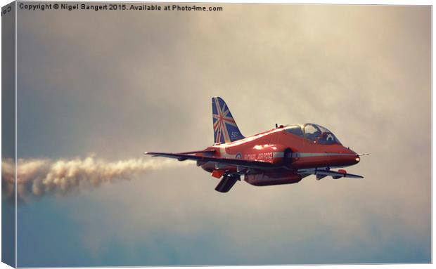    The Red Arrows  Canvas Print by Nigel Bangert