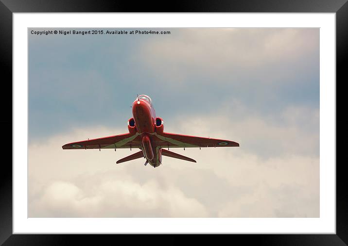     The Red Arrows  Framed Mounted Print by Nigel Bangert