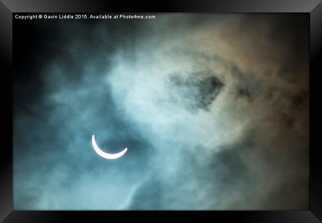  Solar Eclipse 1 Framed Print by Gavin Liddle