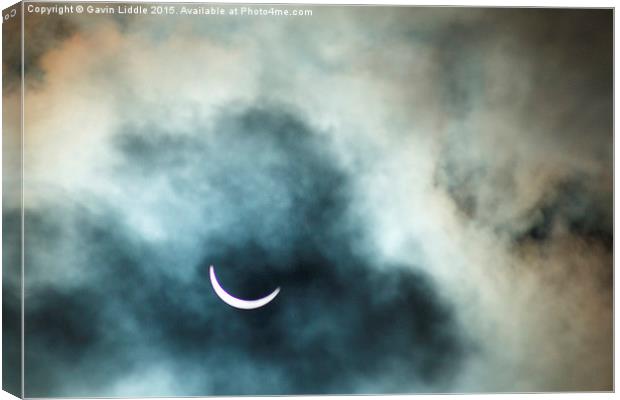  Solar Eclipse 2 Canvas Print by Gavin Liddle