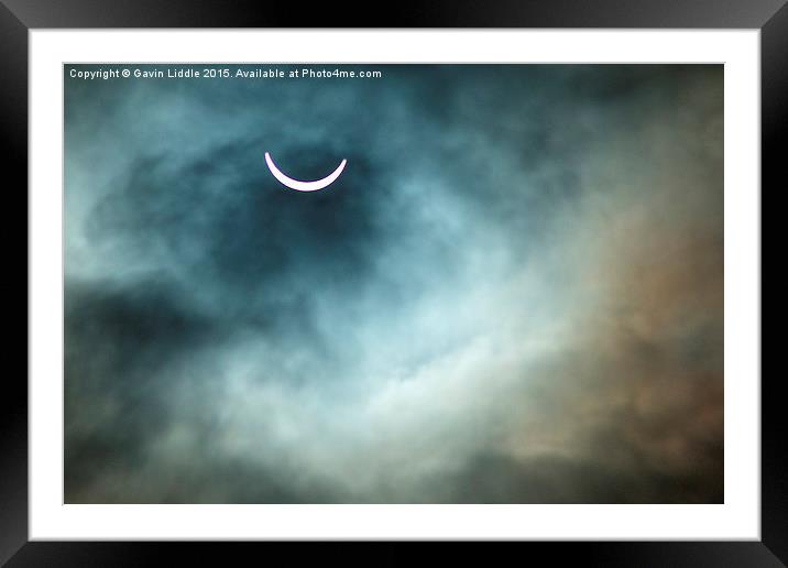  Solar Eclipse 3 Framed Mounted Print by Gavin Liddle