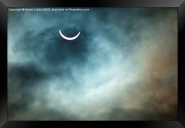  Solar Eclipse 3 Framed Print by Gavin Liddle