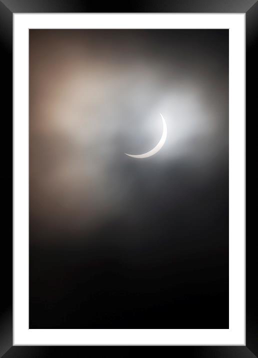 Solar Eclipse Framed Mounted Print by Grant Glendinning