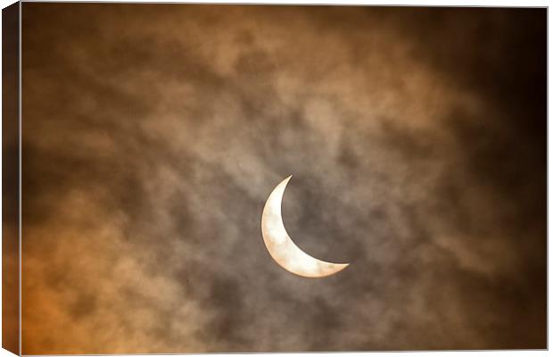  Solar eclipse 2015 Canvas Print by Rob Lester