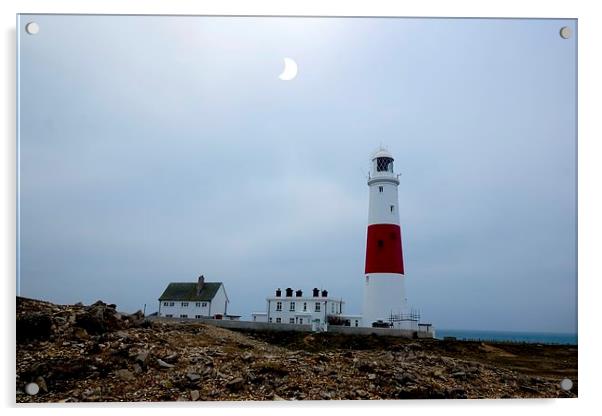  Eclipse over Portland Lighthouse in Dorset by JCs Acrylic by JC studios LRPS ARPS