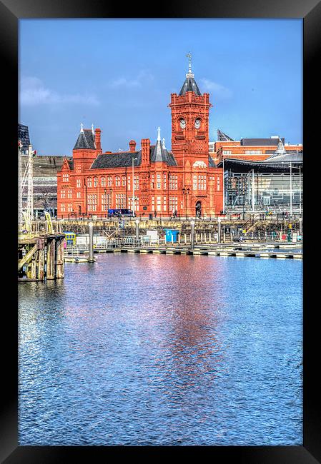 The Majestic Pierhead Building in Cardiff Bay Framed Print by Steve Purnell