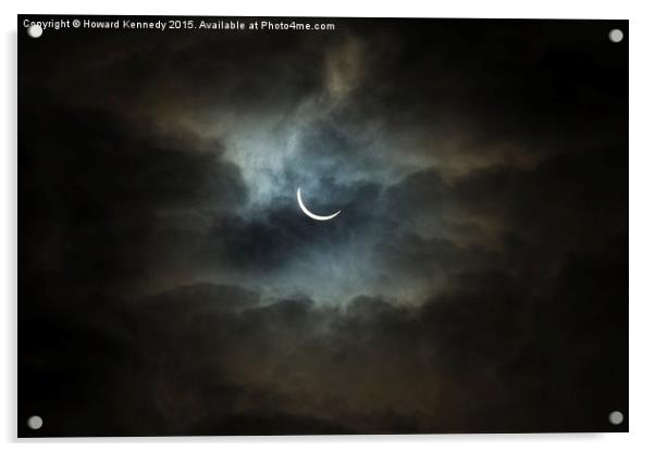 Solar Eclipse Acrylic by Howard Kennedy