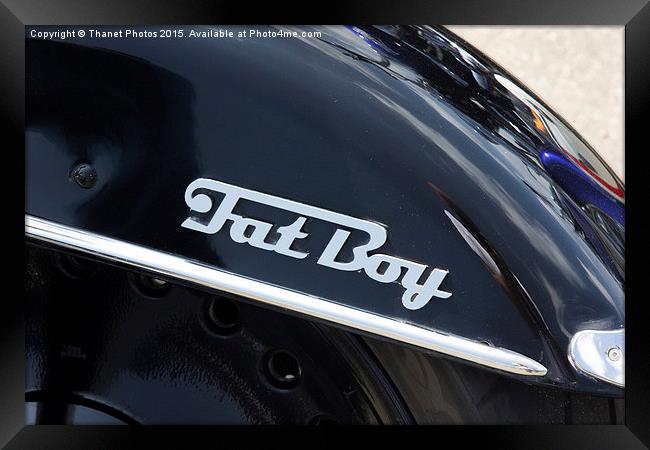  Harley Davidson Fatboy Framed Print by Thanet Photos