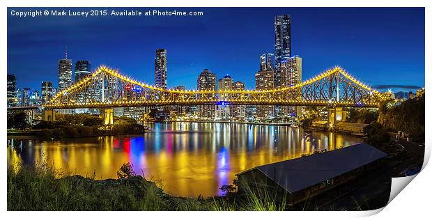 Story Bridge- Brisbane Queensland Print by Mark Lucey
