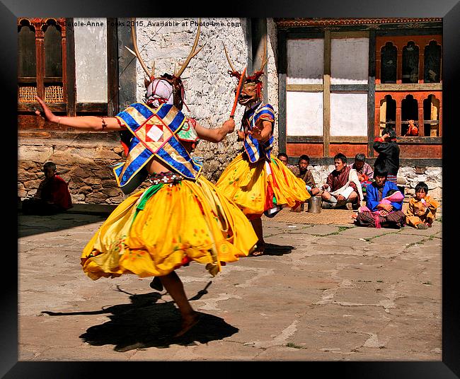  Tashiling Festival #2, Eastern Himalayas, Central Framed Print by Carole-Anne Fooks