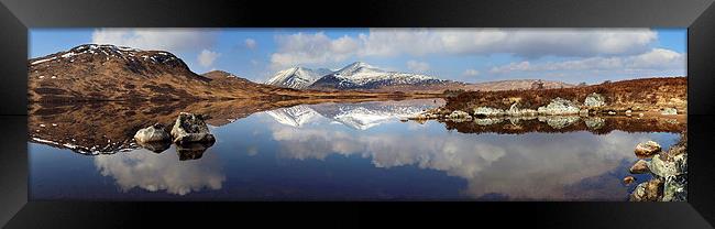 Panorama on Lochan na H-Achlaise  Framed Print by Donald Parsons