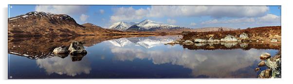 Panorama on Lochan na H-Achlaise  Acrylic by Donald Parsons