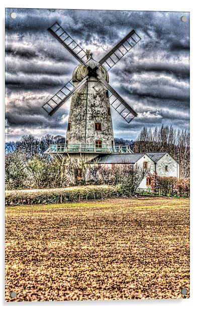 Llancayo Mill Usk 4 Acrylic by Steve Purnell