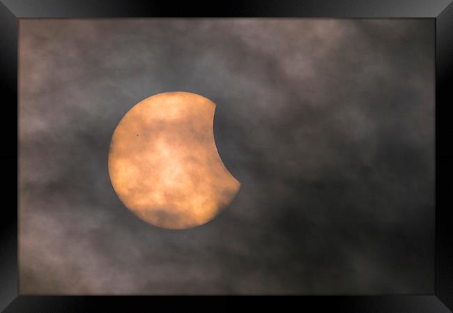Eclipsed Sun with sunspot Framed Print by Natures' Canvas: Wall Art  & Prints by Andy Astbury