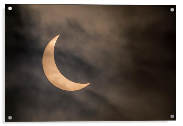 Partial Solar Eclipse Acrylic by Natures' Canvas: Wall Art  & Prints by Andy Astbury