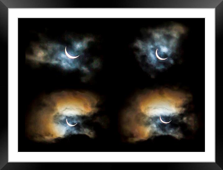  Solar Eclipse 2015 Framed Mounted Print by Helen Holmes
